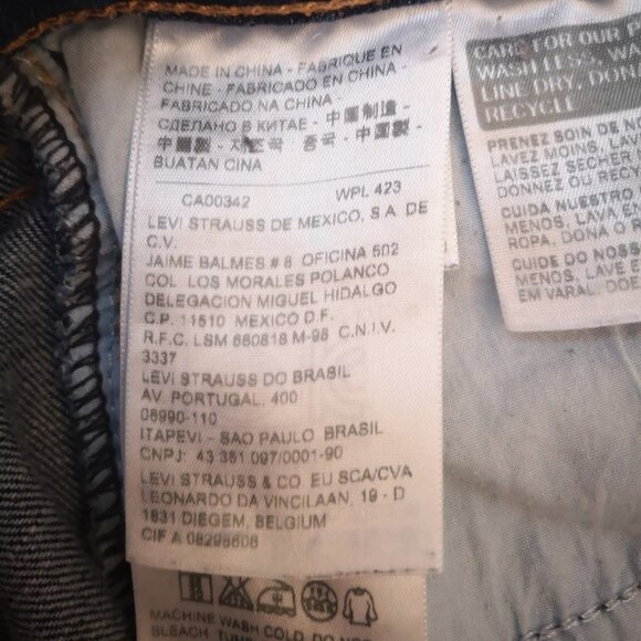 Levi's Bold Curve Silhouette Ladies Classic Rise Straight Size 6/28 Jeans - Picture 10 of 13